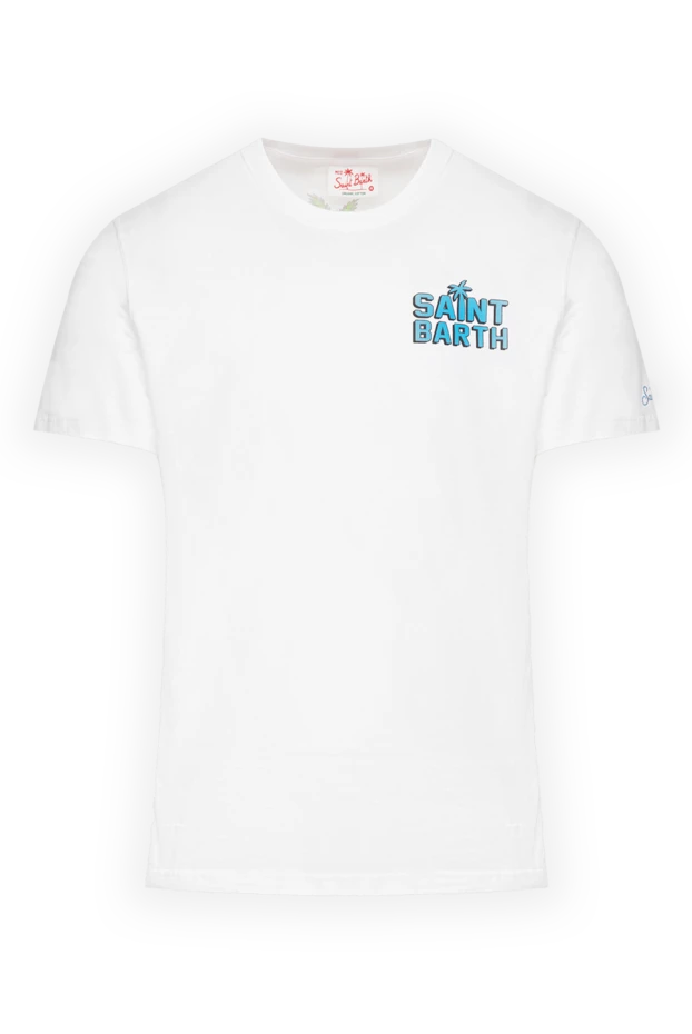 MC2 Saint Barth man white cotton t-shirt for men купить с ценами и фото 174118 - photo 1