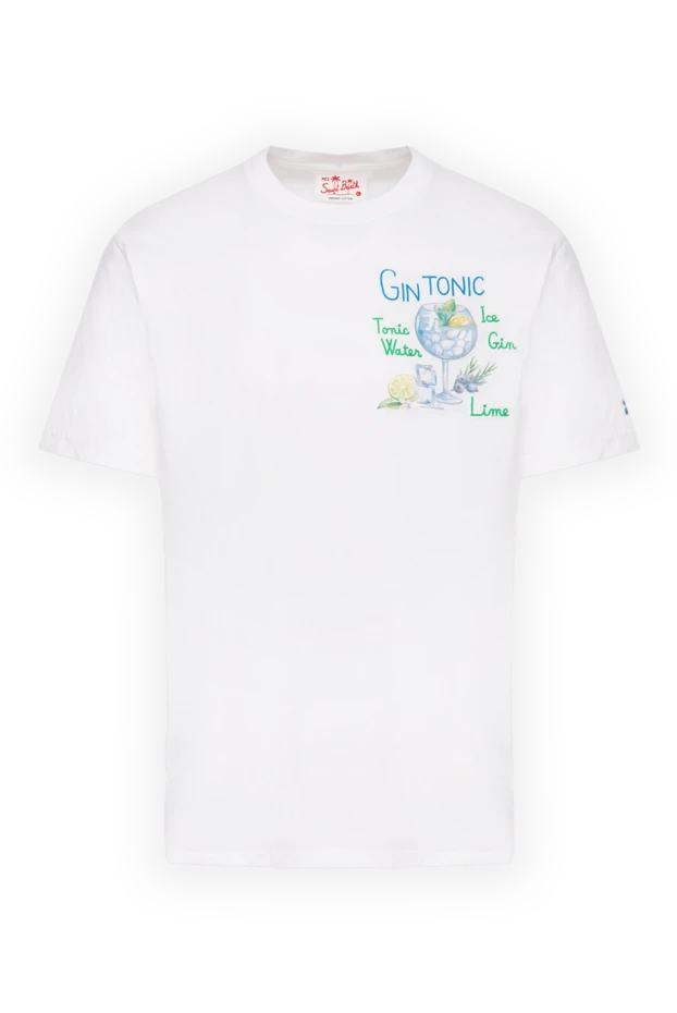 MC2 Saint Barth man white cotton t-shirt for men купить с ценами и фото 174122 - photo 1