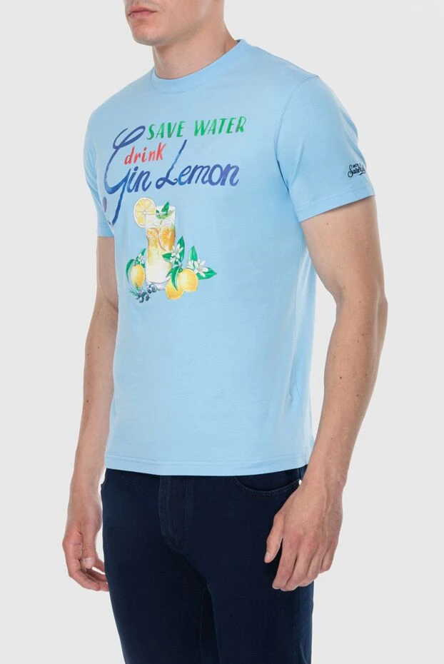 MC2 Saint Barth жазғы баспа джин лимон және цитрус бояулары бар көк мақтадан жасалған футболка 174125 - фото 3