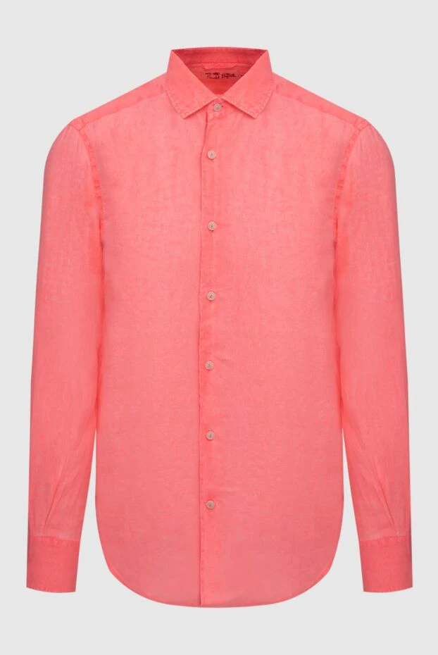 MC2 Saint Barth man pink linen shirt for men купить с ценами и фото 174130 - photo 1