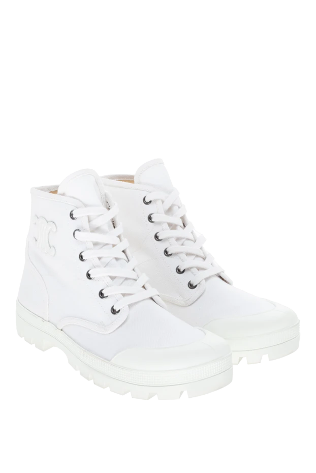 Celine woman white women's sneakers made of genuine leather 179192 - photo 3