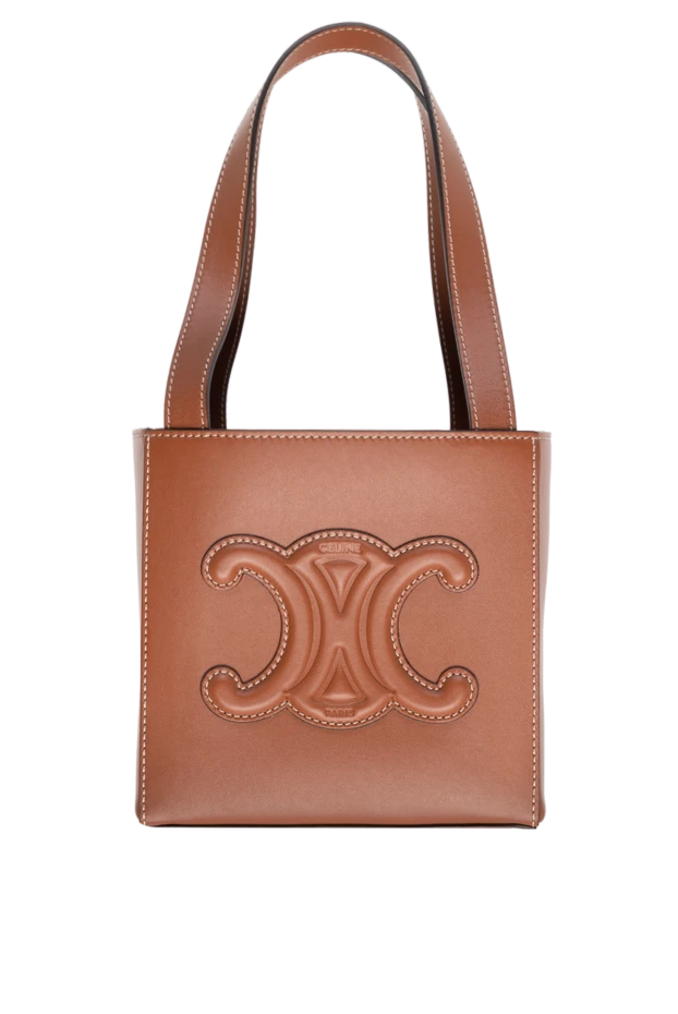 Celine woman brown leather bag for women купить с ценами и фото 174145 - photo 1