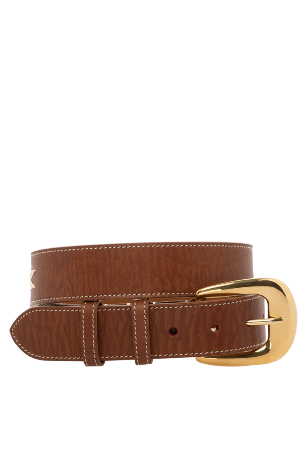 Celine woman brown leather belt for women купить с ценами и фото 174161 - photo 1