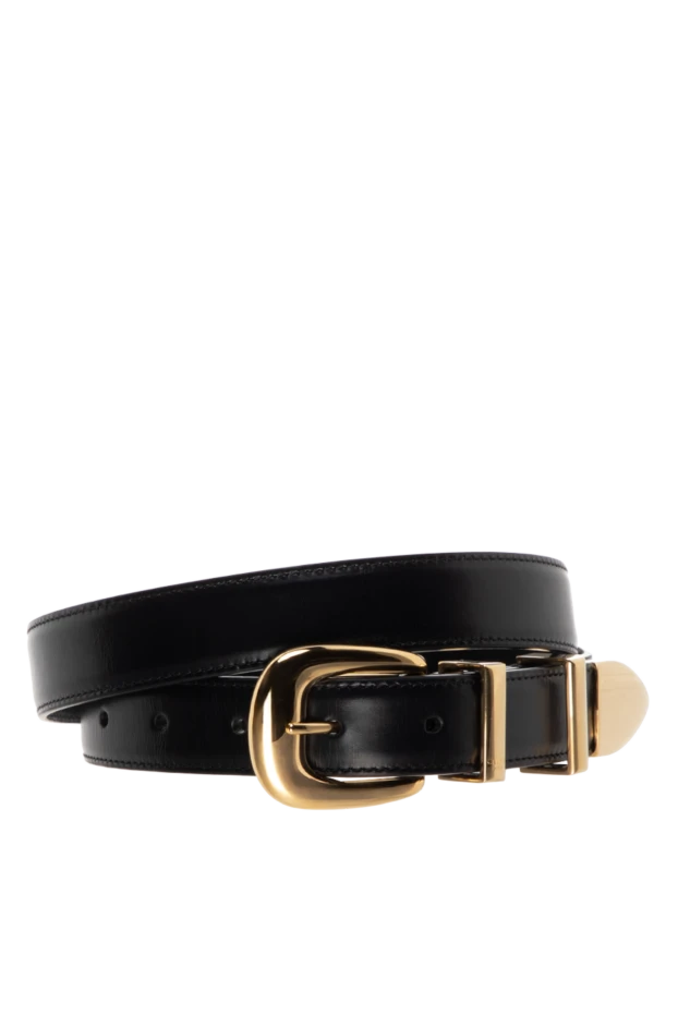 Celine woman black leather belt for women купить с ценами и фото 174162 - photo 1