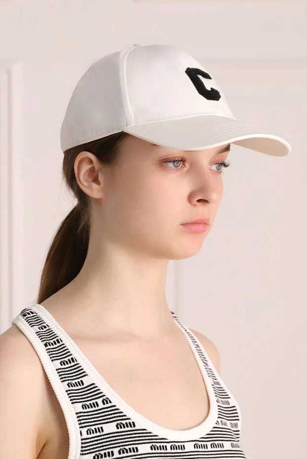 Celine woman white cotton cap for women купить с ценами и фото 174166 - photo 2