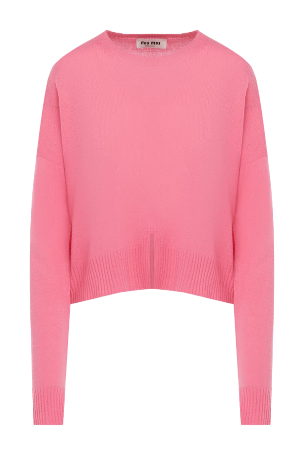 Miu Miu woman pink cashmere sweater for women купить с ценами и фото 174217 - photo 1