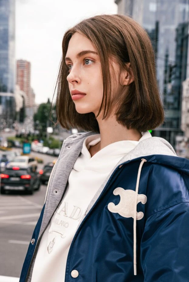 Prada худи мужской из хлопка и полиамида белый 174231 - фото 2