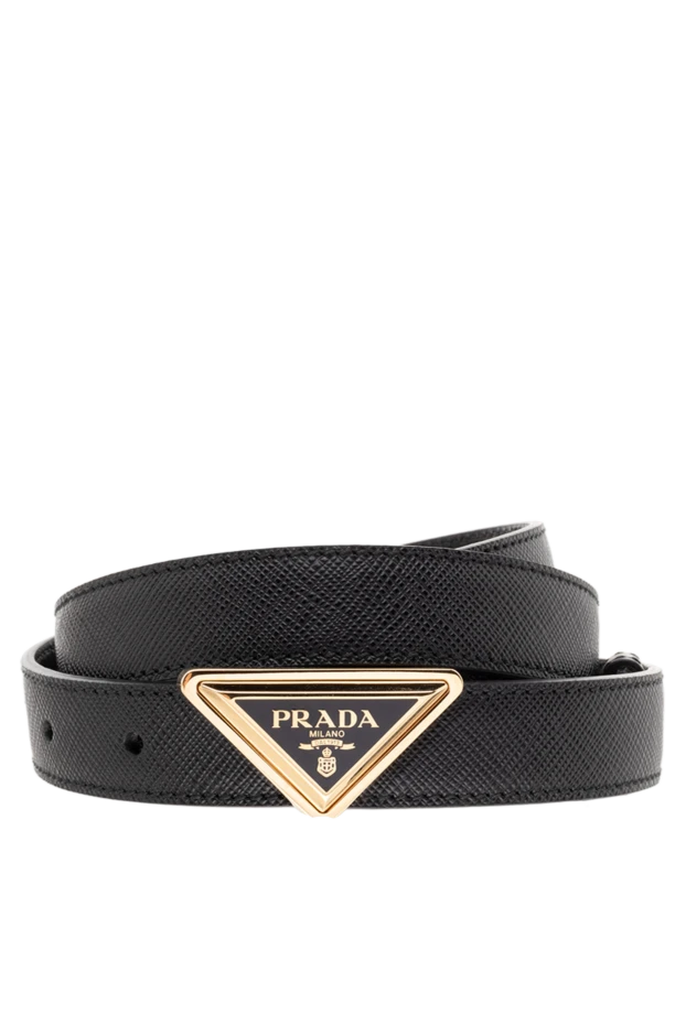 Prada woman black leather belt for women купить с ценами и фото 174234 - photo 1