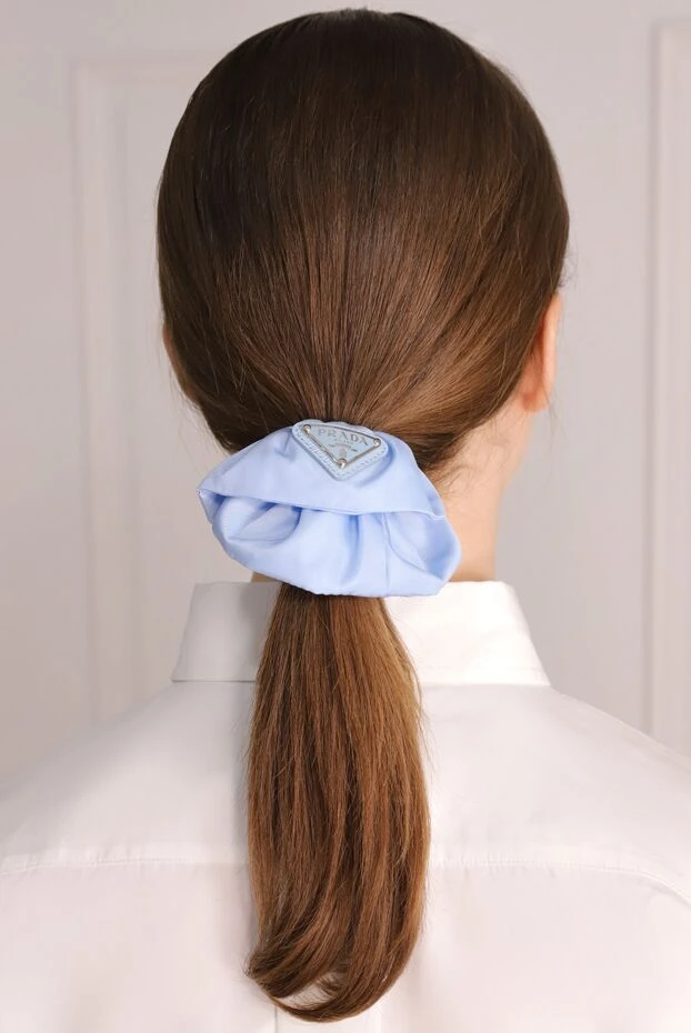 Prada woman blue polyamide scrunchie for women купить с ценами и фото 174240 - photo 2