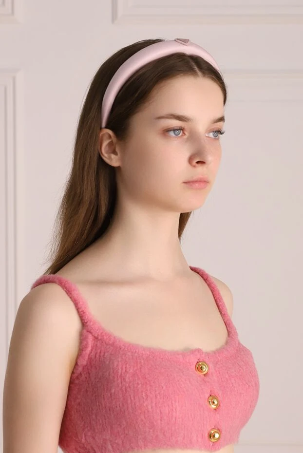 Prada woman pink polyamide headband for women купить с ценами и фото 174241 - photo 2