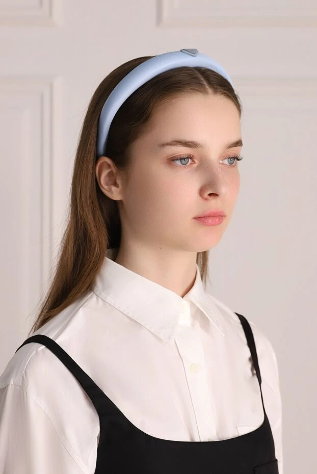 Prada woman blue polyamide headband for women купить с ценами и фото 174242 - photo 2