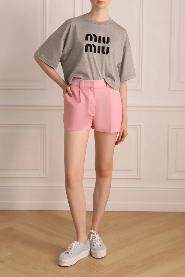 Prada woman pink polyamide shorts for women купить с ценами и фото 174252 - photo 2