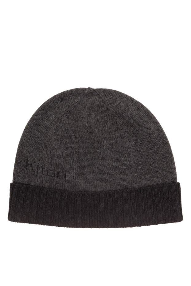 Kiton man gray cashmere hat for men 174260 - photo 1