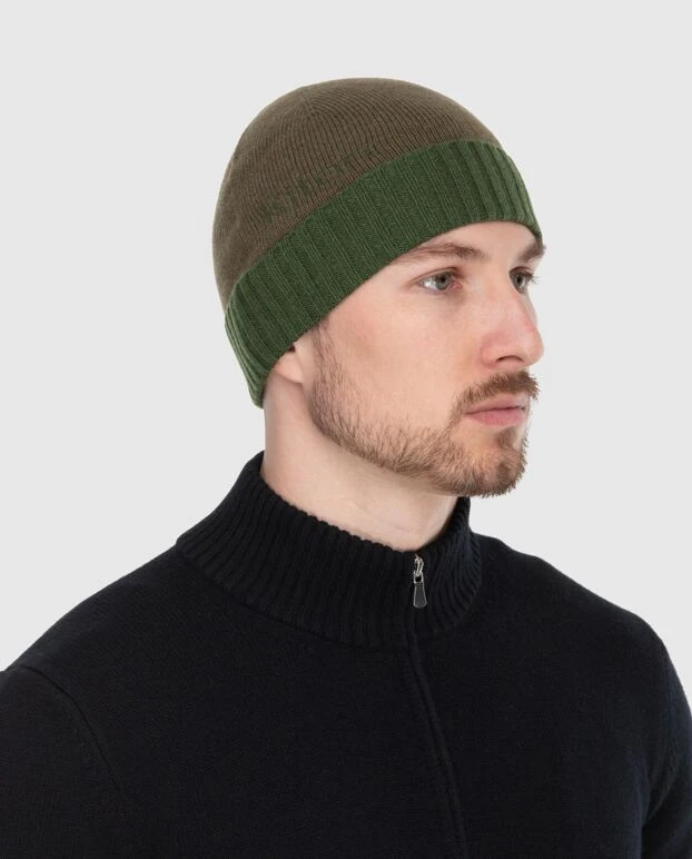 Kiton man green cashmere hat for men 174262 - photo 2