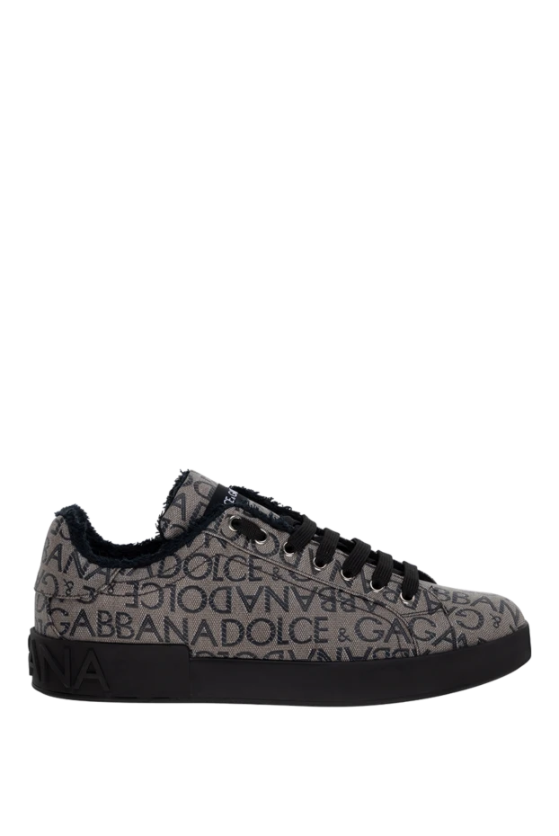 Dolce & Gabbana man gray cotton and polyester sneakers for men купить с ценами и фото 174266 - photo 1