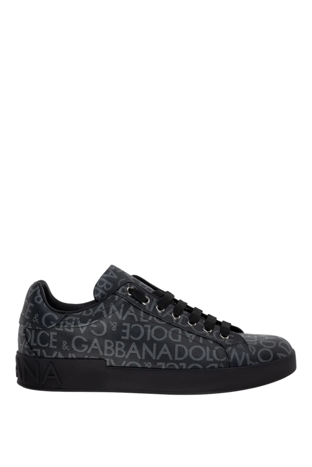 Dolce & Gabbana man black cotton and polyester sneakers for men купить с ценами и фото 174272 - photo 1