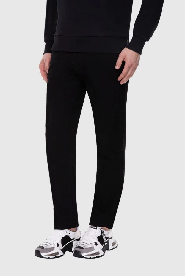 Dolce & Gabbana винтаждық әсері бар қара түсті тар джинсы 174275 - фото 3