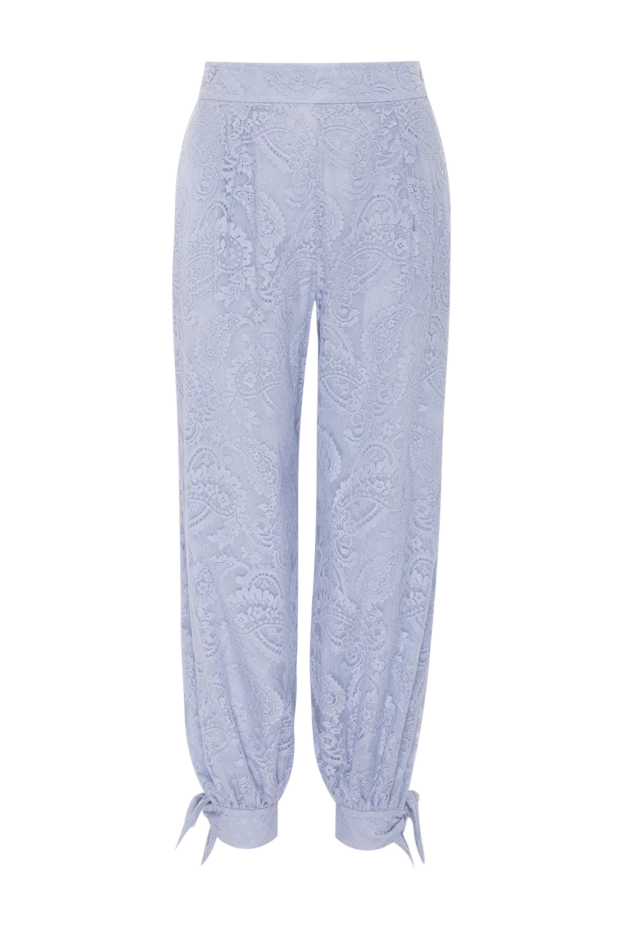 Мақта мен нейлоннан тігілген әйелдердің көк шалбары - фото 1