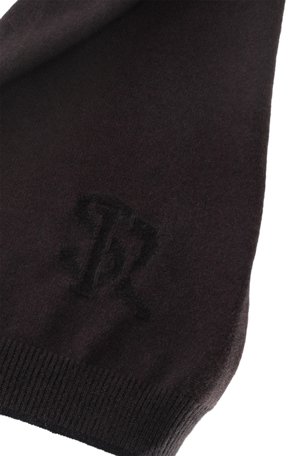 Stefano Ricci шарф из кашемира шелка коричневый мужской 174363 - фото 3