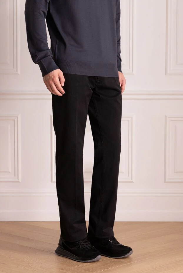 Stefano Ricci джинсы черные мужские 174374 - фото 3