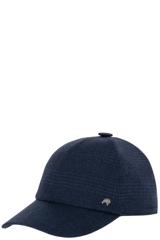 Stefano Ricci кепка из шерсти и кашемира синяя мужская 174384 - фото 3