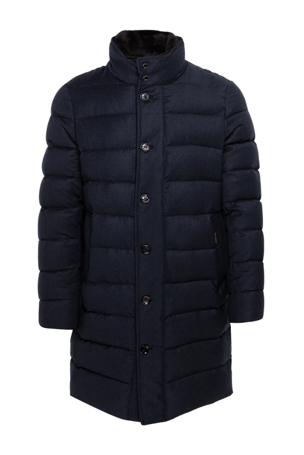 Moorer man blue woolen down jacket for men купить с ценами и фото 174415 - photo 1