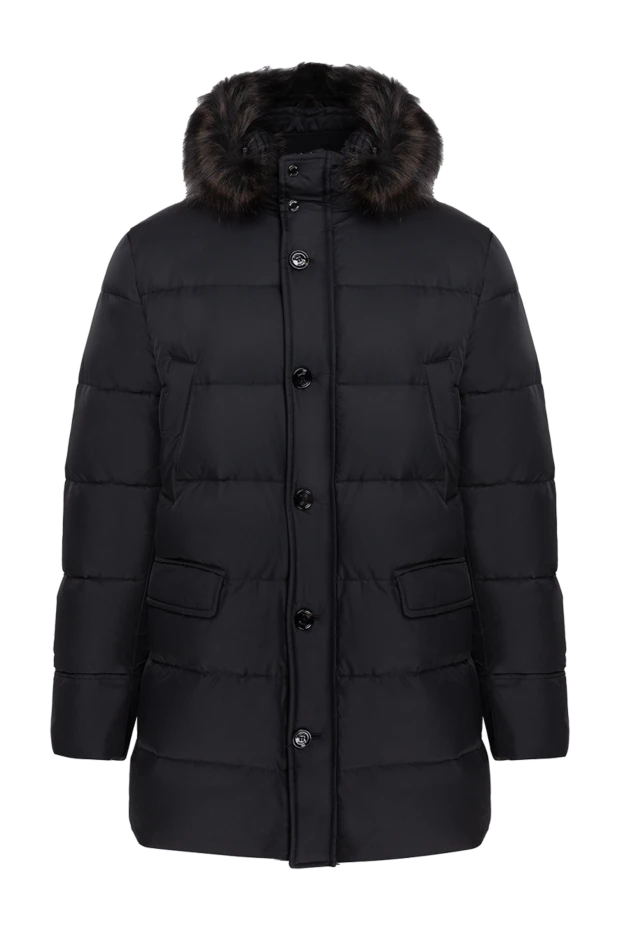 Moorer man black polyamide down jacket for men купить с ценами и фото 174423 - photo 1