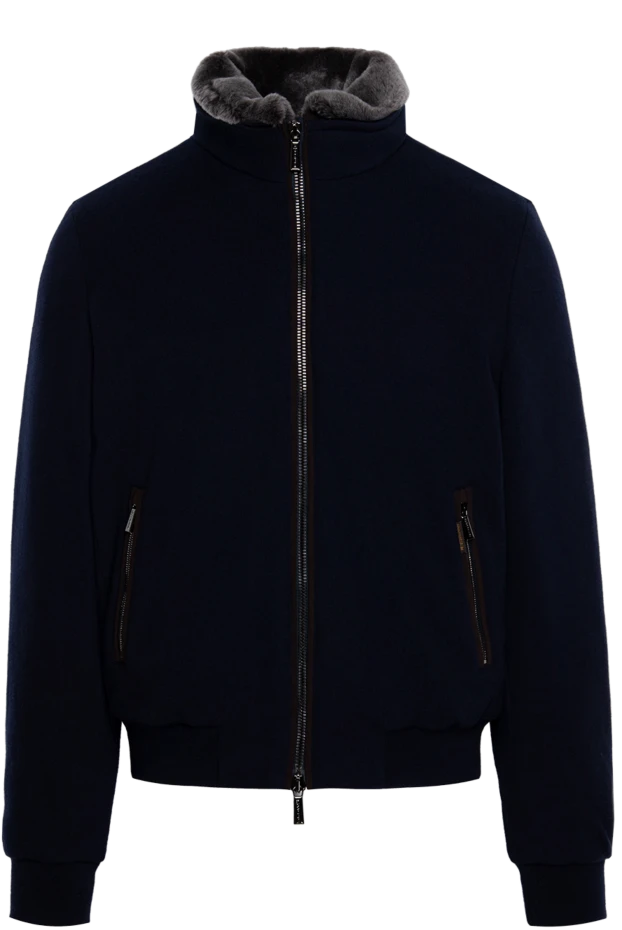 Moorer man blue wool jacket for men купить с ценами и фото 174426 - photo 1