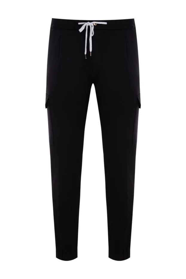 PT01 (Pantaloni Torino) man men's black trousers купить с ценами и фото 174445 - photo 1