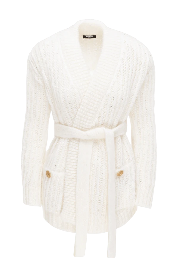 Balmain woman white cardigan for women купить с ценами и фото 174447 - photo 1