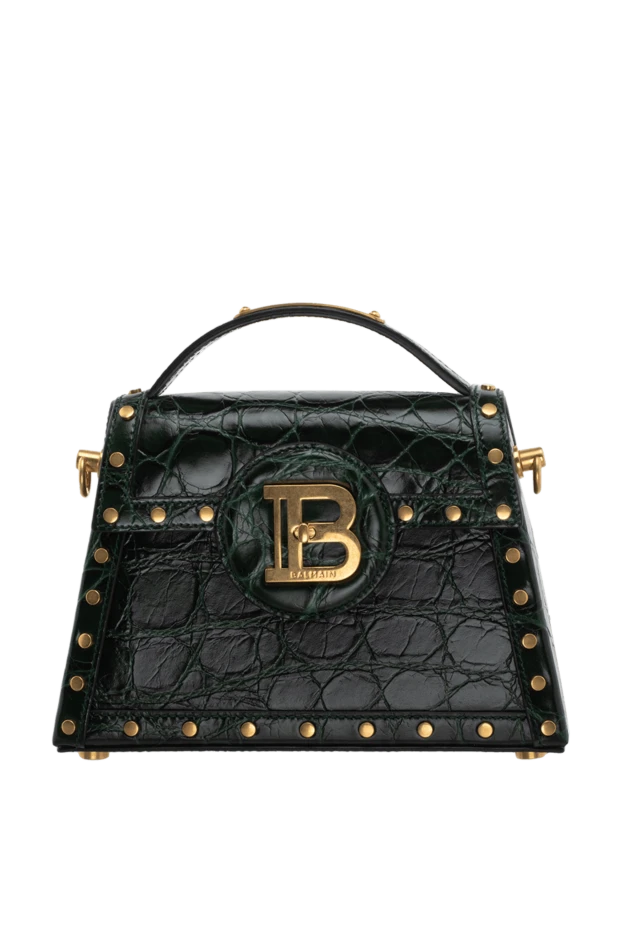 Balmain woman green leather bag for women купить с ценами и фото 174459 - photo 1