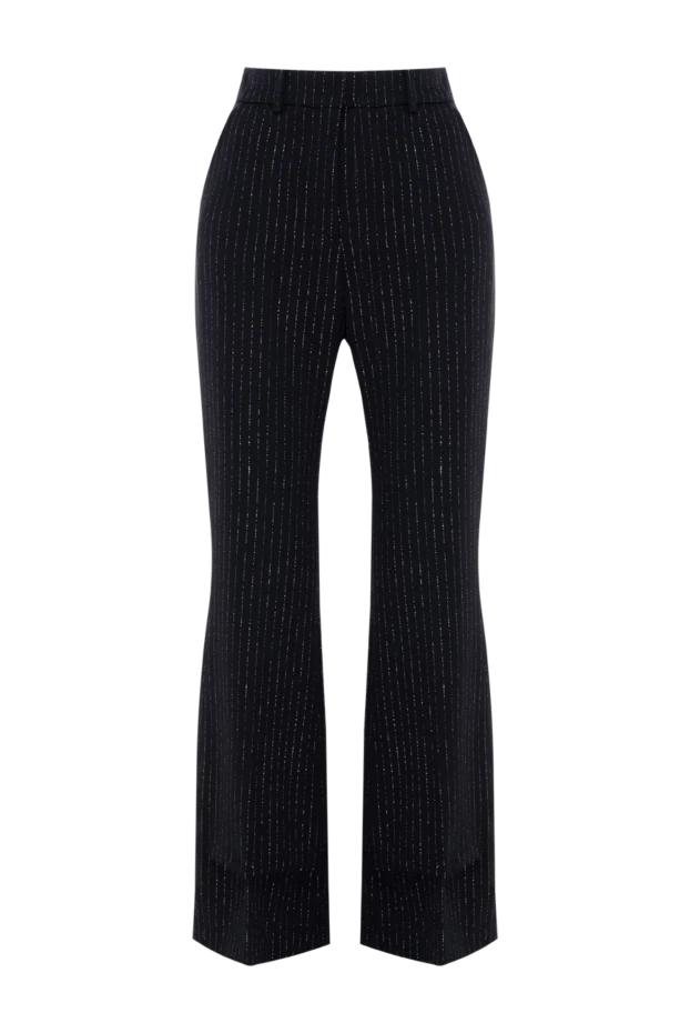 Balmain woman black woolen trousers for women купить с ценами и фото 174461 - photo 1