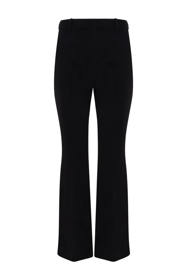 Balmain woman black woolen trousers for women купить с ценами и фото 174462 - photo 1