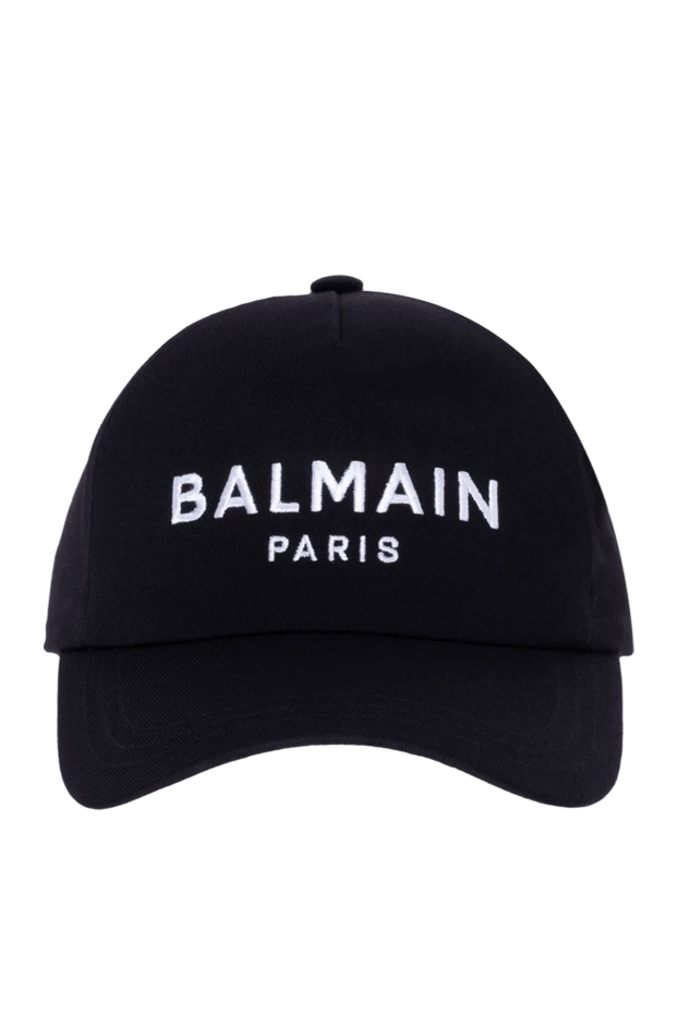 Balmain man men's black cotton cap купить с ценами и фото 174464 - photo 1