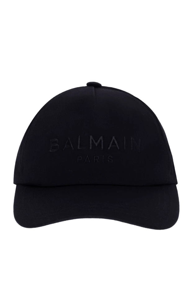 Balmain man men's black cotton cap купить с ценами и фото 174465 - photo 1