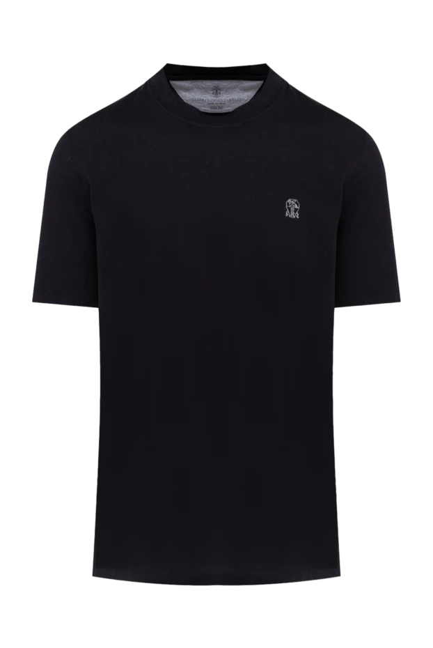 Brunello Cucinelli black cotton t-shirt for men 174535 - photo 1