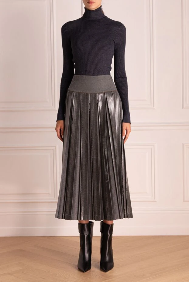 Brunello Cucinelli гольф синий женский 174564 - фото 3