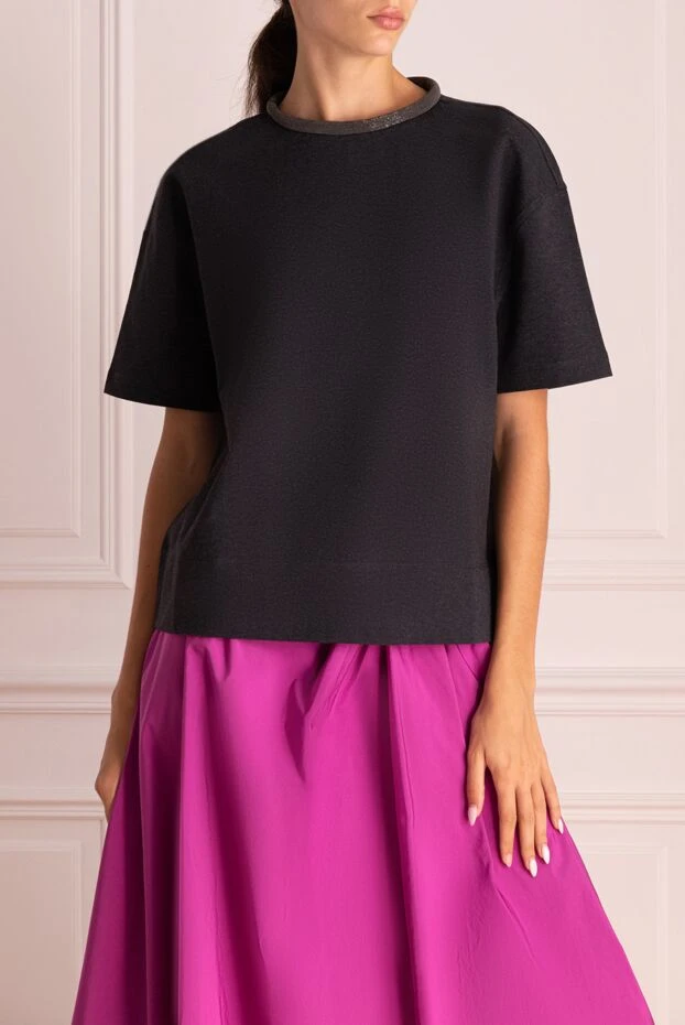 Brunello Cucinelli blouse made of cotton gray for women 174566 - photo 3