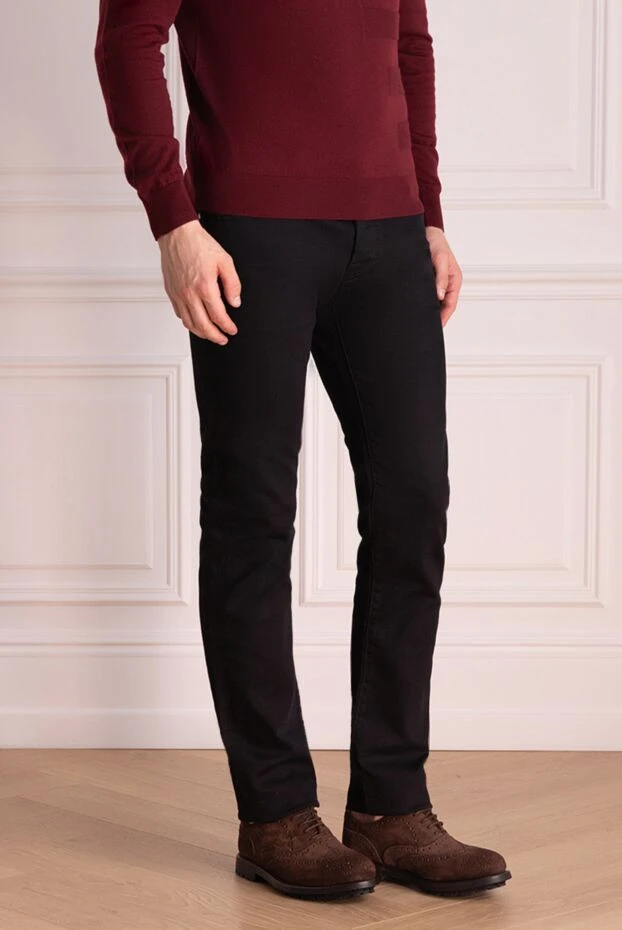 Jacob Cohen джинсы мужские черные универсального повседневного стиля
 174576 - фото 3