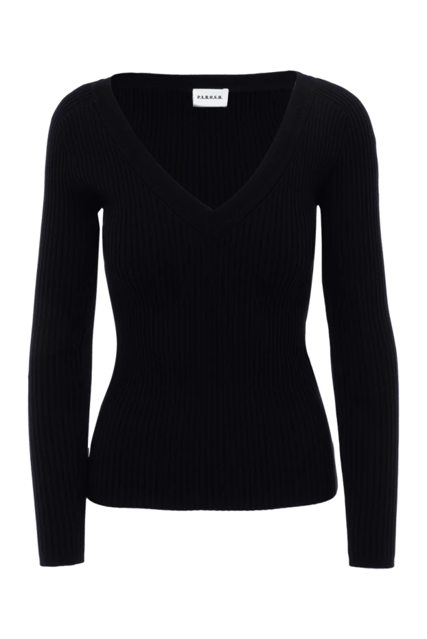 P.A.R.O.S.H. woman black viscose and polymer jumper for women купить с ценами и фото 174587 - photo 1