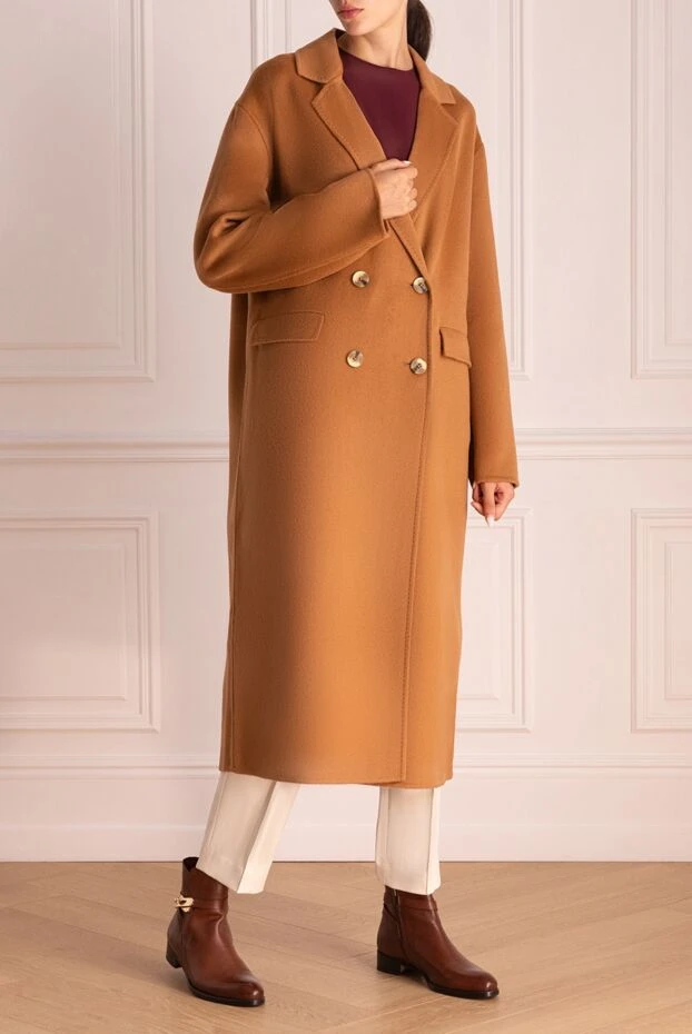 Max&Moi woman women's brown wool coat 174593 - photo 3