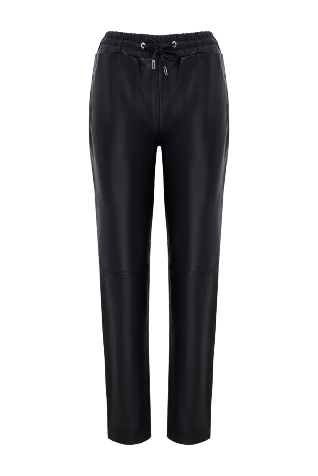 Max&Moi woman black leather trousers for women купить с ценами и фото 174594 - photo 1