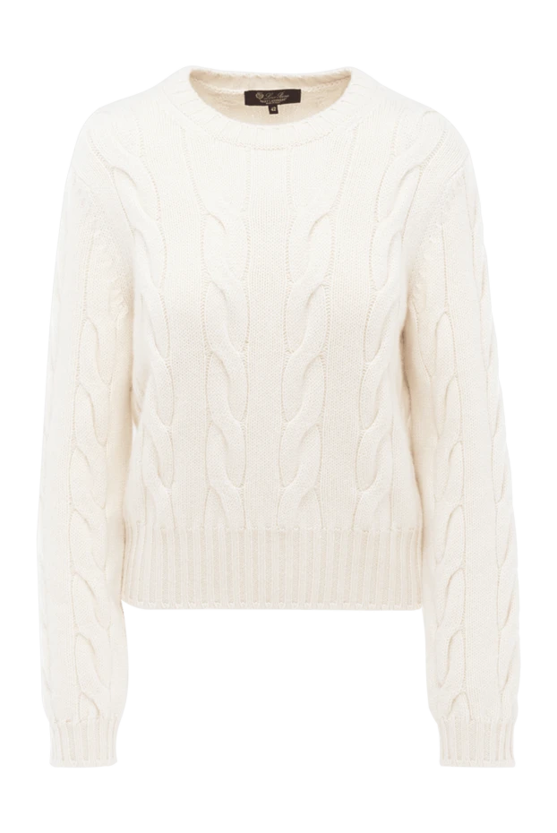 Loro Piana woman white cashmere jumper for women купить с ценами и фото 174614 - photo 1