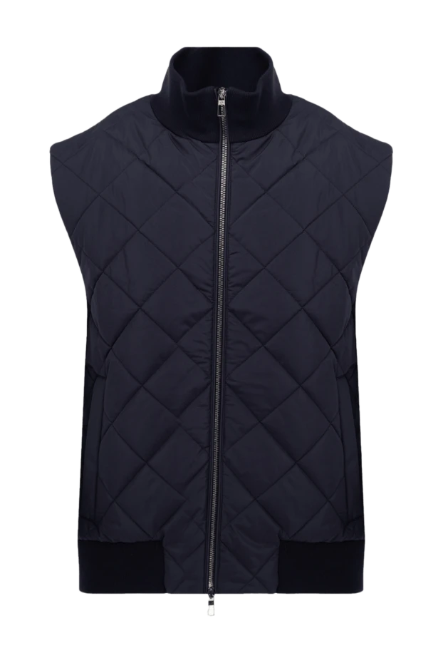 Loro Piana man blue wool and polyamide vest for men купить с ценами и фото 174618 - photo 1