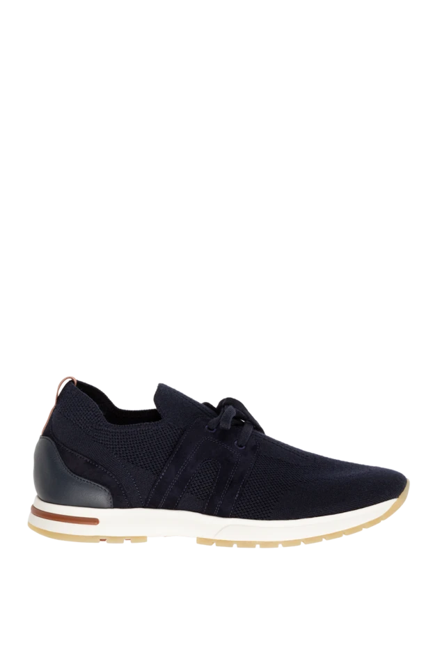 Loro Piana woman blue wool sneakers for women купить с ценами и фото 174623 - photo 1