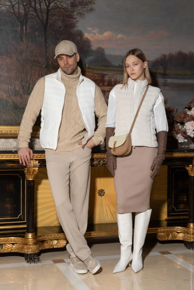 Loro Piana бежевый ерлерге арналған нубук және полиуретанды кроссовкалар 174624 - фото 2