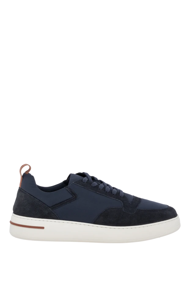 Loro Piana man sneakers made of nubuck and polyurethane, blue for men купить с ценами и фото 174626 - photo 1