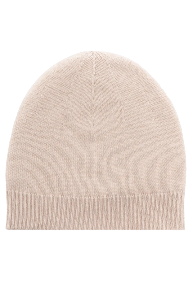 Stefano Ricci шапка из кашемира и кожи крокодила бежевая мужская 174644 - фото 3