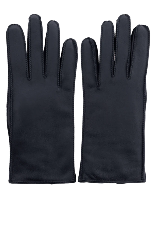 Шетінде контрастты жиегі бар шынайы былғары қолғап
- фото 1