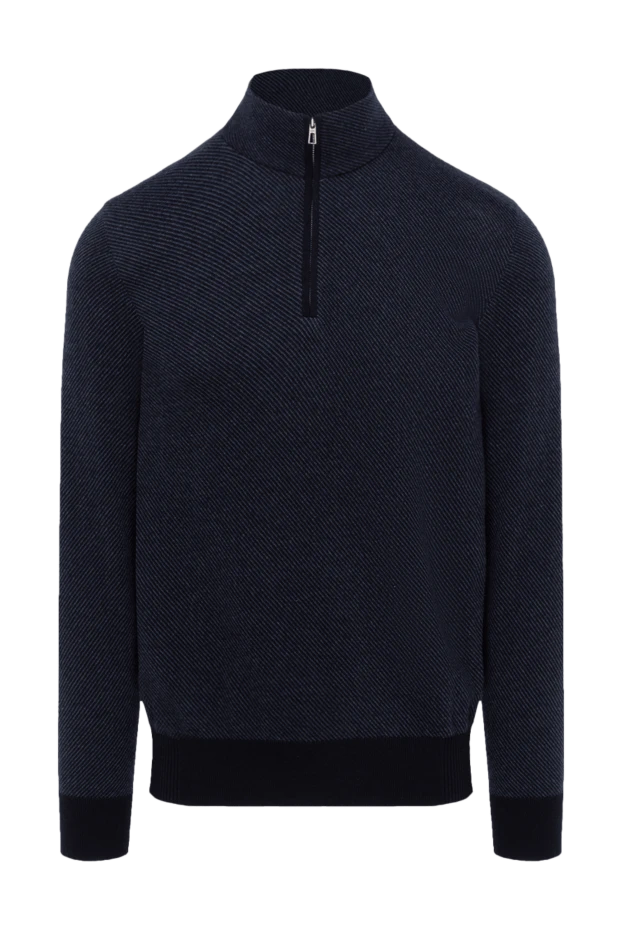 Loro Piana man men's cashmere troyer blue купить с ценами и фото 174751 - photo 1